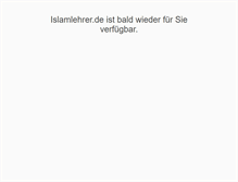 Tablet Screenshot of islamlehrer.de